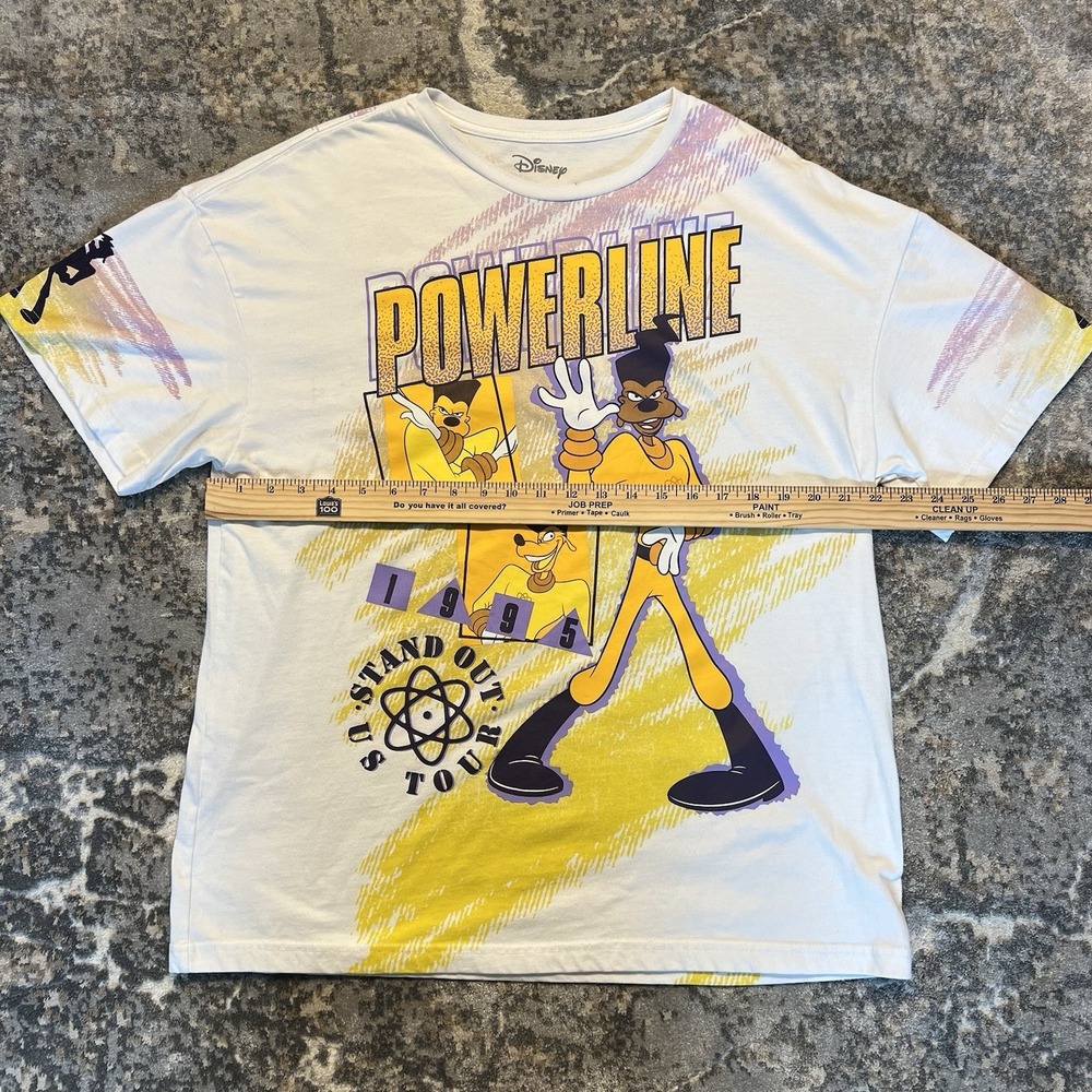 Disney Powerline 1995 Stand Out US Tour Shirt A Goofy Movie Tee Unisex Size XL - Picture 9 of 16